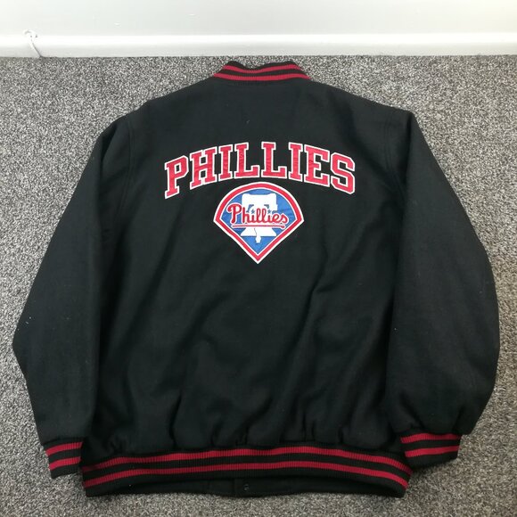 Philadelphia Phillies Jacket Wool Bomber Varsity G-III MLB Apparel Mens 2XL